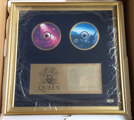 QUEEN クイーン ゴールドCD 20枚組額縁型収納ケース付き Box-